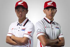 Honda Team Asia 2022 mit Taiyo Furusato (links) und Mario Aji (rechts)
