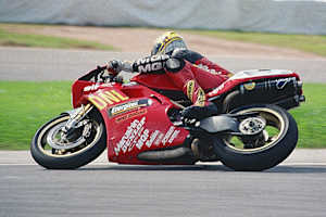 Christer Lindholm gewann 1996 zweimal auf dem Sachsenring