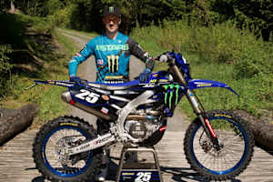 Clement Desalle mit seiner neuen Yamaha-Enduro