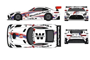 So soll der zweite Mercedes-AMG GT3 von WeatherTech aussehen