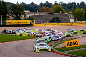 Ganz vorne: Der Mercedes-AMG GT3 vom Team Zakspeed auf dem Sachsenring