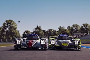 Protagonisten bei den virtuellen 24h Le Mans: Der Oreca von Rebellion Williams Esport (li.) und das Fahrzeug von ByKolles-Burst Esport