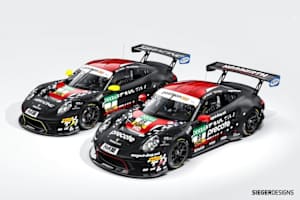 So sollen die zwei Porsche 911 GT3 R von Precote Herberth Motorsport aussehen