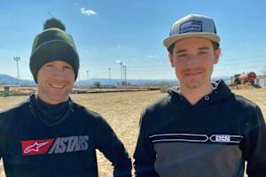 Gabriel Noderer (re.) trifft Johnny Rea in Spanien