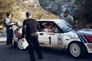 Juha Kankkunen beim letzten Service 1987