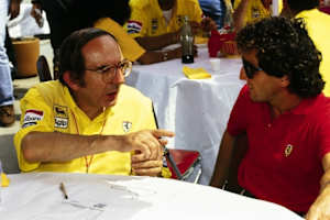Claudio Lombardi 1991 in Mexiko mit Alain Prost