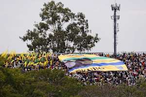 Jedes Jahr das gleiche Bild: Die Brasilianer haben ihren Ayrton Senna nicht vergessen