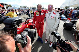 Gerhard Berger and Dr. Helmut Marko
