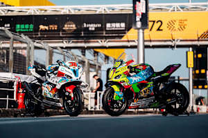 Die Motorräder blieben am Freitag in der Boxenstraße