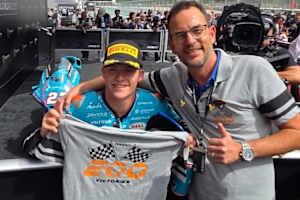 Feier 1 für Kalex und Alex Baumgärtel: Rookie Dani Holgado machte den 200. Moto2-Sieg klar