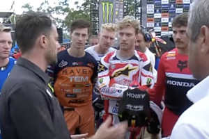 Nach heftigen Regenfällen wurde der zweite Lauf der Klasse MXGP abgesagt