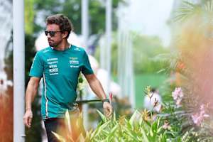 Fernando Alonso in Singapur
