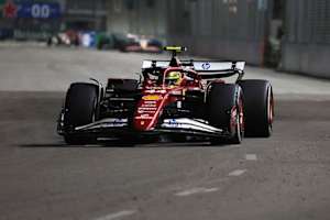 Lewis Hamilton in Singapur: Hier lief noch alles gut, ab Runde 59 versagten die Bremsen