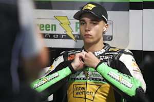 Einziger deutschsprachiger Pilot im GP-Fahrerlager: Noah Dettwiler