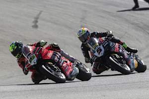 Alvaro Bautista und Yari Montella