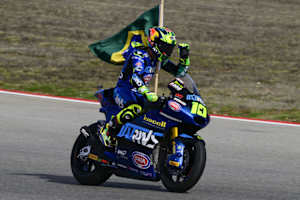 Diogo Moreira feiert seinen Sieg