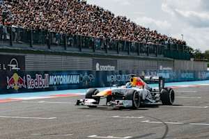 Isack Hadjar gab vor heimischem Publikum im RB7 Gas