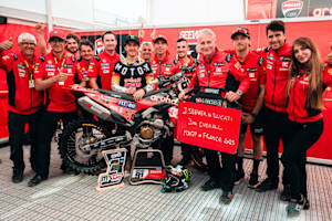 Das Madii Racing Team feierte den Podiumserfolg für Ducati in der Schweiz