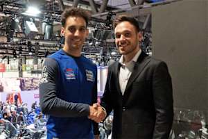 Leandro Mercado (li.) mit Niccolò Canepa von Yamaha