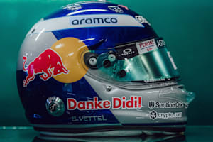 Der Helm von Sebastian Vettel
