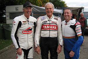 Dieter Braun (Mitte) bei einem Classic Event mit Peter Rubatto und Freddie Spencer