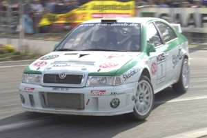 Matthias Kahle im Skoda Octavia WRC