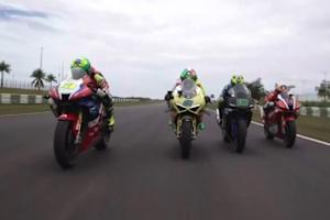 Proberitt in Goiania mit Morbidelli, Granado, Moreira und Marini