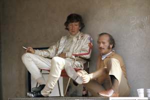 Monza 1970: Jochen Rindt mit Lotus-Chef Colin Chapman