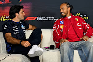 Carlos Sainz und Lewis Hamilton