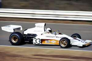 Mike Hailwood 1974 im McLaren