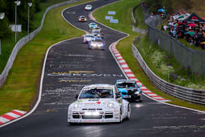 Einer der Publikumslieblings beim 24h-Rennen: Der VW Beetle RSR