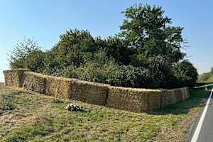 So sah die Unfallstelle einen Tag nach dem verhängnisvollen Unfall aus