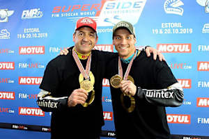 2019 gewannen Tim Reeves (li.) und Mark Wilkes gemeinsam den WM-Titel