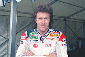 Der Schweizer Andreas Hofmann wurde 1985 erster Deutscher Superbike-Meister