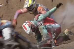 Zwischen Nico Greutmann und Dave Kooiker kam es am Ende des dritten Laufs zur Kollision