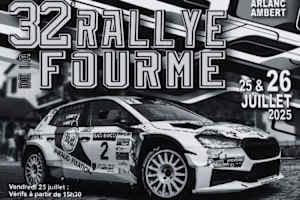 Das Veranstaltungsplakat der Rallye Fourme d'Ambert
