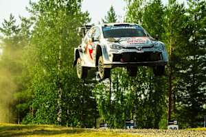 Toyota-Pilot Takamoto Katsuta fuhr beim morgendlichen Shake Down die beste Zeit