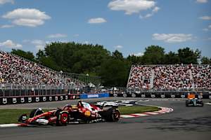 Lewis Hamilton im Ferrari unterwegs in Kanada
