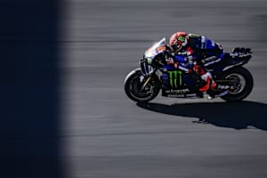 Yamaha-Werksfahrer Fabio Quartararo beim positiven Test in Misano