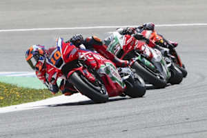 Luca Marini setzte sich im Duell der Honda-Fahrer gegen Johann Zarco durch