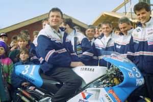 Lothar Neukirchner mit der Harris-Yamaha 1994