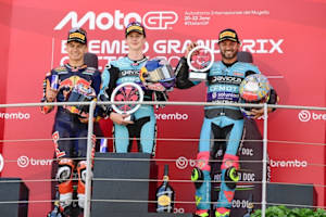 Alvaro Carpe, Maximo Quiles und Dennis Foggia (v.l.) in Mugello