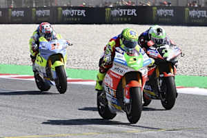 Zieleinlauf im ersten Rennen: Granado vor Baldassarri und Ferrari