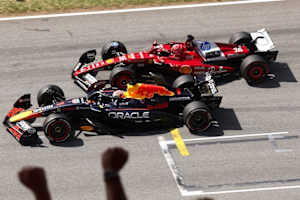 Max Verstappen hatte auf den harten Reifen keine Chance gegen die Konkurrenz