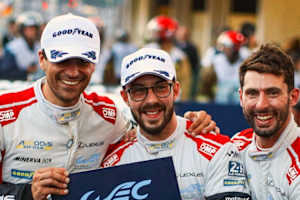 Clemens Schmid (li.) mit Petru Umbrarescu und José María López