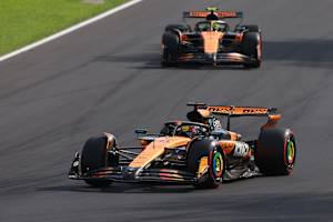 Oscar Piastri vor Lando Norris in Monza