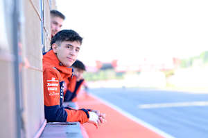 Moto3-Weltmeister Jose Antonio Rueda als Zaungast beim Valencia-GP