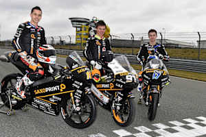 Racing Team Germany: Alexis Masbou, Max Kappler (Mitte) und John McPhee treten beim Sachenring-GP gemeinsam an