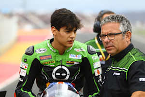 Gabriele Ruiu (li.) mit Teamchef Lucio Pedercini