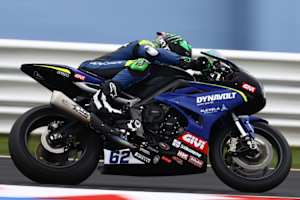 Triumph-Werksfahrer Stefano Manzi